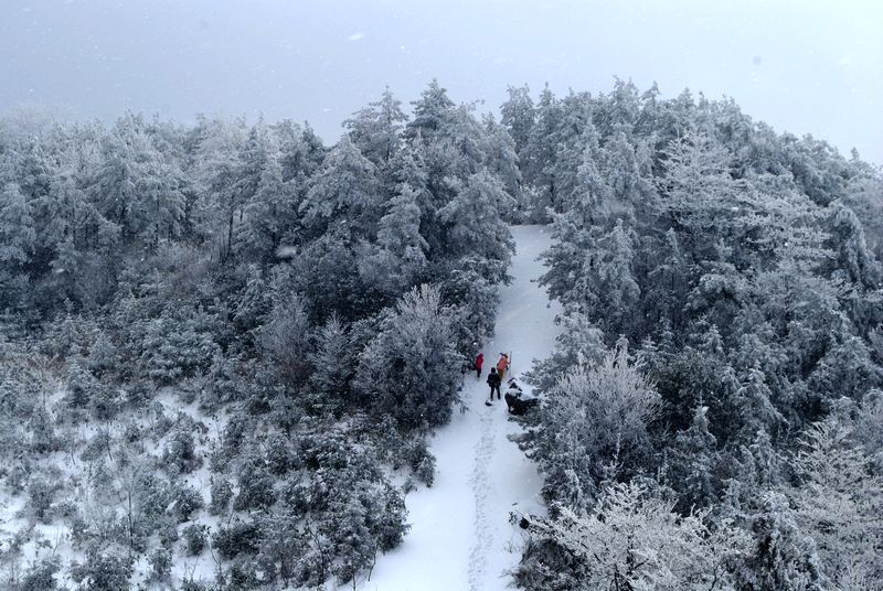 2014 天姥山雪景